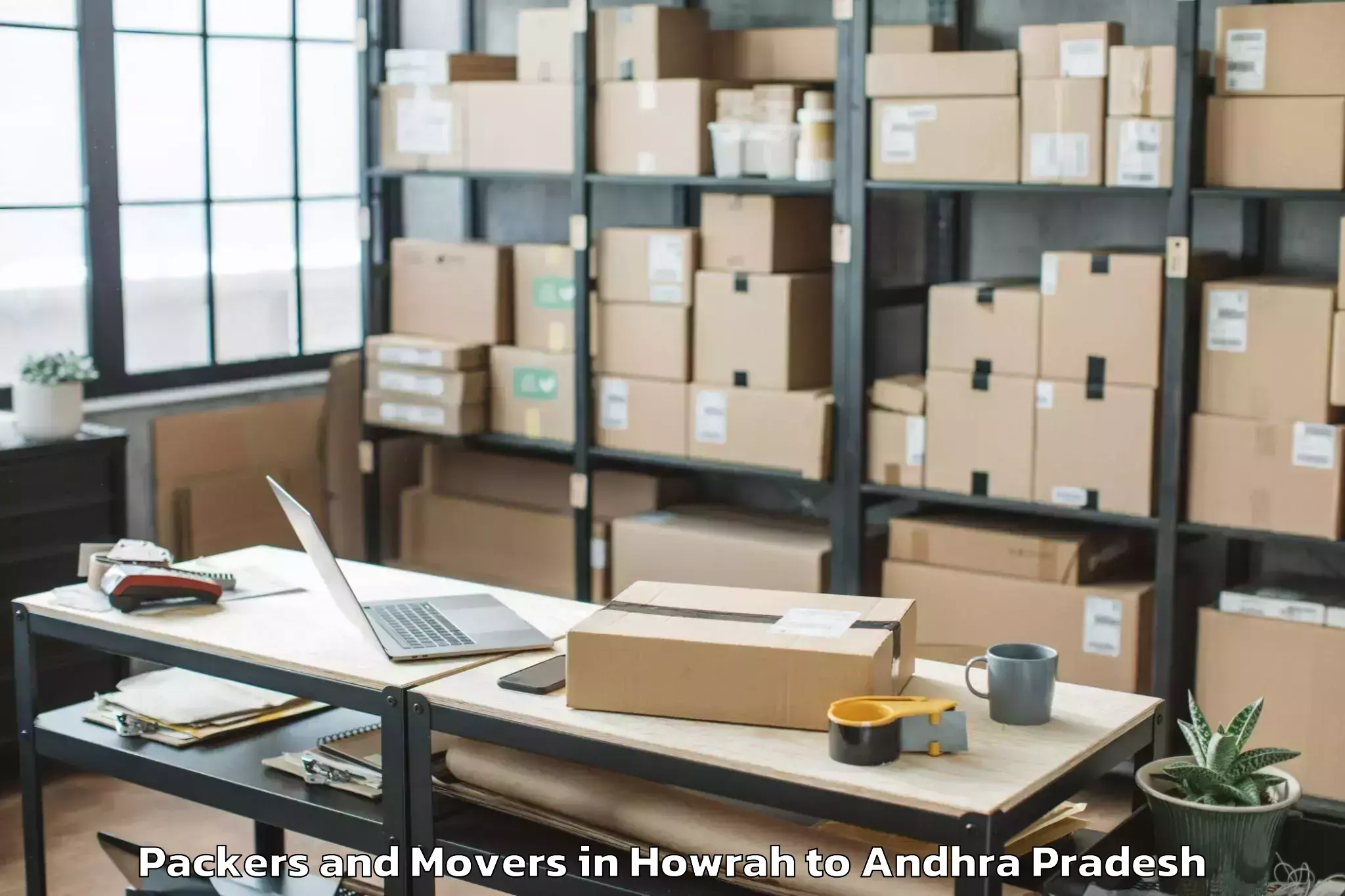 Professional Howrah to Pendlimarri Packers And Movers